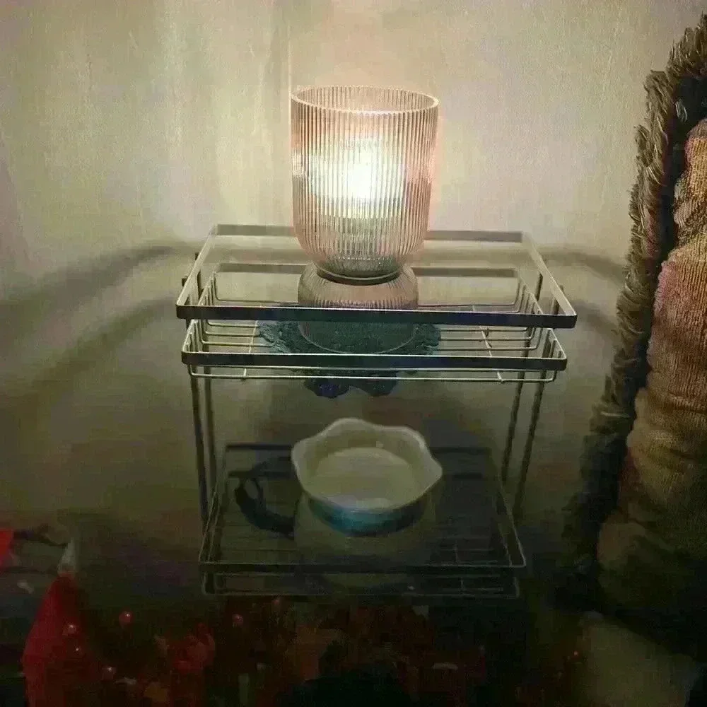 W&A fluted LED glass table light